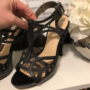 Guess Black Cage Heels